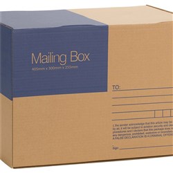 Cumberland Mailing Box 405mm x 300mm x 255mm Brown