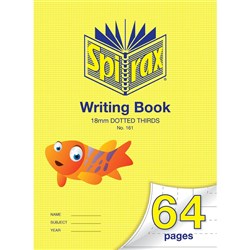 Spirax 161 Writing Book 335 x 240mm 64 Page 18mm Dotted Thirds