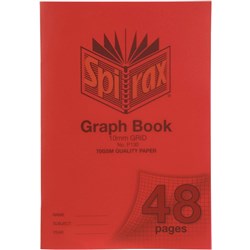 Spirax P130 Graph Book Poly Cover A4 48 Page 10mm Grid