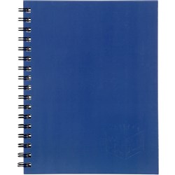 Spirax 511 Hard Cover Notebook A5 Ruled 200 Page Side Opening Blue