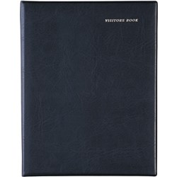 Debden 2820 Visitors Book A4 Short Wiro 64 Leaf Black