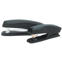 Marbig Desk Top Plastic Stapler Half Strip 20 Sheet Capacity Black